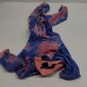 Dog Pajamas for Large Dogs Cotton Tie dye Dog Shirts Dog Onesie Jumpsuit Pet Sleeper Shirts Full Coverage Dog pjs (XL, Pink Blue)