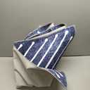 ROYHOME Bedroom Area Rug 5x7 Geometric Rug Machine Washable Living Room Area Rug Non Slip Stain Resistant Large Dining Room Throw Rug Ultra Soft Contemporary Carpet for Home Decor Office, Navy