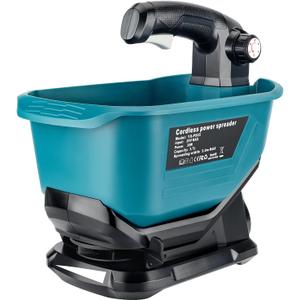 Salt Spreader for Makita 18V LXT Li-ion Battery,Handheld Seed and Fertilizer Power Spreader. Year-Round Coverage for Grass Seeds, Rock Salt, ice melt Seasons（Tool only）