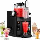 Slushie Machine& Soft Serve Ice Cream Maker, Slushie Machine for Home,Frozen Drink Machine, No Ice Needed, Self Cleaning Slushy Machine, Perfect for Milkshake, Frozen Margaritas, Cocktail and More