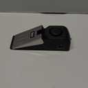 Door Stop Alarm, Door Stopper with 120DB Security Alarm, Floor Wedge Doorstop for Travel Apartment Home House (Pack of 1) (Black)