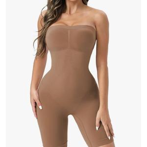 Ellareese Strapless Shapewear Bodysuit Butt Lifter Body Shaper for Women Under Dress Tummy Control full Body Shapewear L/XL