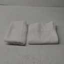 RYB HOME White Sheer Curtains Linen Texture Window Panels, Semi Sheer Light Filetring Rod Pocket & Back Tab Drapes for Bedroom, 52 x 84 inches, Pack of 2