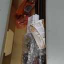 Curtain Rods No Drilling 32 to 58 Inches, USFOOK 5/8 Inch No Drill Curtain Rods for Windows with 3M Adhesive Brackets, Renter Friendly Curtains Pole with Black Round Finials