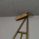 Deco 79 Metal Tall Adjustable Display Stand Easel with Bow Top, 20" x 27" x 53", Gold