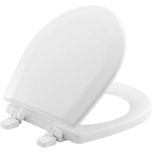 BEMIS TC50TTA MARINE Toilet Seat, Small Toilet Seat Made for Boats and RVs, Durable Wood, 14.88"L x 13"W, 1.88" H White, 1 Pack