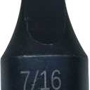 1/2-inch Drive Slotted Screwdriver Bit Socket/Drag Link Socket, 7/16" Width x 0.05" Thickness Tip, Heat-Treated Cr-Mo Alloy Steel