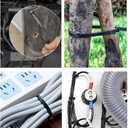 100pcs Nylon Universal Cable Tie Buckle, 2025 New Heavy Duty Self-Locking Nylon Zip Ties Holder, Multipurpose Plastic Cable Ties Tool for Car Daily Repair Quick Fix