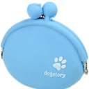 Portable Silicone Pet Treat Bag with Clip – Multi-Function, Travel-Friendly (Blue) Pack of 3