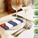 RUVANTI Cloth Napkins Set of 6 Cotton 100%, 18x18 Inches Napkins Cloth Washable, Soft, Absorbent. Cotton Napkins for Parties, Christmas, Thanksgiving, Weddings, Dinner Napkins Cloth - Watermelon