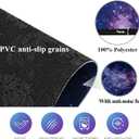 Office & Gaming Chair Mat for Hardwood Floor - 39 Inch, Anti-Slip, Scratch Resistant Octagon Carpeted Mat