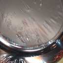 U-QE 100PCS Amber Plastic Plates - Clear Brown Plastic Plates Disposable Heavy Duty - Disposable Plates for Party Including 50PCS 10'' Dinner & 50PCS 7.5'' Dessert Plate