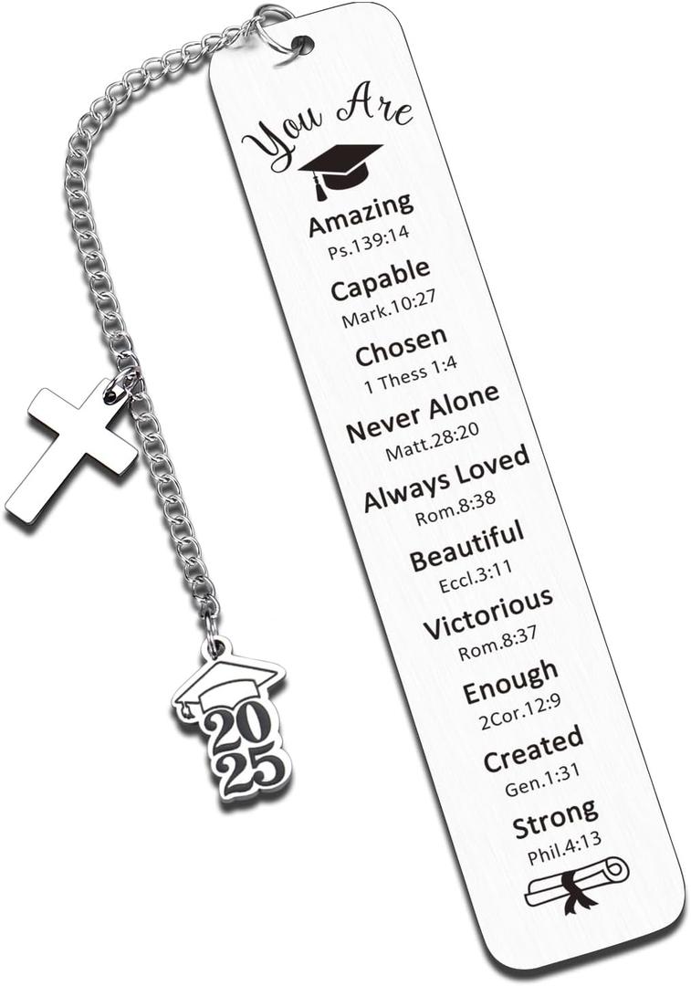 3 x Senior Night Gifts, First Day of Senior Year Gifts, 2025 Graduation Gift, Off to College Gift, College Students Presents, College Graduation Gifts, Christian Graduation Bookmark, Seniors of 2025