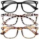 Gaoye Stylish Eyewear Frame Accessories - Blue Light Glasses for Woman - Computer Glasses for Blue Light Blocking (B2-matte Black+leopard+tortoise)