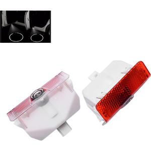 2pc Car Door LED Logo Projector Lights, Welcome Shadow Lamp, Automotive Step Light Compatible with auto 2008-2015 GLK X204 2004-2011 A class W169 W168 2009-2011 B class W245 (GLK)