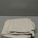 INOVADAY 100% Blackout Curtains 96 Inches Length 2 Panels Set, Back Tab/Rod Pocket Linen Black Out Curtains for Bedroom, Thermal Insulated Window Drapes - Cream, W50 X L96