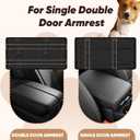 QUMY Dog Car Seats for Small Dogs Up to 11lbs, Portable Center Console Dog Booster Seat, Multi-Purpose Puppy CarSeat with Adjustable Safety Belt, Travel Pet Car Carriers for Small Dogs and Cat, Black