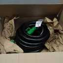RVGUARD 50 Amp 25 Foot RV/EV Extension Cord, NEMA 14-50P/R Heavy Duty Extension Cord with LED Power Indicator and Cord Organizer, Green, ETL Listed