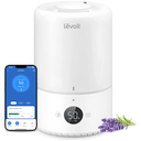 LEVOIT Smart Cool Mist Top Fill Humidifiers for Bedroom with Sensor, Auto Humidity Setting, APP & Voice Control, Essential Oil Diffuser, Ultra Quiet Operation, Super Easy Top Fill, 3L, White