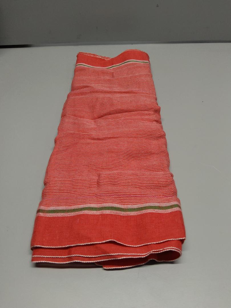 Gamchha -Puja Pooja -Traditional Indian Spiritiual Red Towel Made of Cotton Puja Item/Red Cotton Gamcha for Worship
