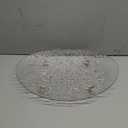 Ewowfam Candy DishFruit Bowl for Kitchen Dcor and Home DecorDecorative Tray and Cake Stands for PartyFruit PlatterAcrylic, Hammered Texture (Transparent)