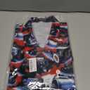 Men's Food Cars Print Shirts Hawaiian Short Sleeve Casual Tropical Funky Button Down Shirt (L)