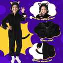 Joycover Cat Costume For Girls, Black Cat Costume For Girls Kids Dress Up, Onesie Cat Noir, Role Play Halloween Costumes S