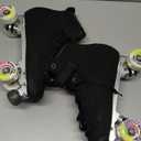 Bont Parkstar Vegan Black Suede Professional Roller Skates for Park Ramps Bowls Street - Rollerskates for Outdoor and Indoor Skating. Size 11 EU 46