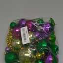 GiftExpress 2PC 44 Inch Mardi Gras Jumbo Bead Necklace for Party Favors, Mardi Gras Festival, Mardi Gras Parades