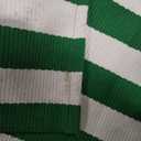 White & Green Striped Woven Blanket Throw, 120 x 180 cm – Cotton, Polyester & Viscose Blend, Soft Lightweight, Fall Decor Throw Blankets Autumn Vintage Blanket for Couch Bed Sofa Chair Dorm