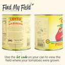 Cento Certified San Marzano Whole Peeled Tomatoes, 28 Oz (Pack of 6), Canned Plum Tomatoes in Thick Puree with Basil, Grown and Processed in Italy (EXP 08/28/26)