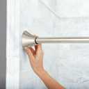 Moen Curved Adjustable Spring Tension No Drill Shower Curtain Rod for Bathroom, Brushed Nickel Finish, CSR2172BN