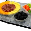 FlexiFreeze Party Mat Chiller - Food Cooling Buffet Cooler for Cold Serving Black (19" x 15")