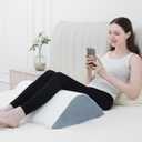 Knee Wedge Pillow Bed Wedge Pillow for Sleeping, Wedge Pillows for After Surgery Leg Pillow for Knee Pain Relief, Back Pain, Sciatica, Hip Support
