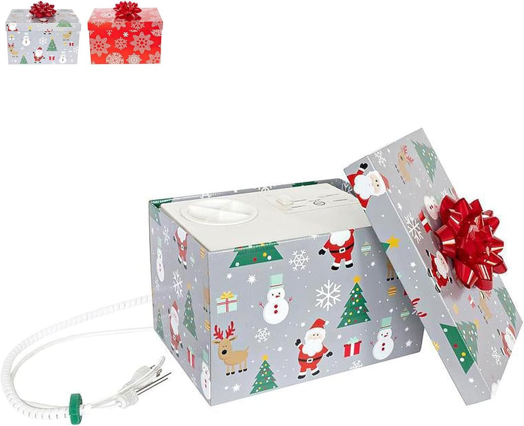 Automatic Christmas Tree Watering System Device, Santas Tree Helper Keeps Your Christmas Tree Healthy and Fresh, Refillable 2.5 gallons Capacity Box - Silver/Festive