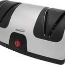 Brentwood TS-1001 2-Stage Electric Knife Sharpener, 9.80in. x 7.20in. x 4.80in.