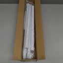 SISELBA White Shower Curtain Rod - Adjustable 45-77 inch Tension Curtain Rod, Spring loaded Curtain Rod for Bathroom Window