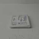 Funmit 6" Louvered Vent Cover 8" x 8" Oversize Outside Dimensions for Exterior Wall Vent Hood Outlet Airflow Vent Dryer Air Vent (White) (6 inch, White-plastic)