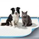 Pee Pad Holder, 28×34 Inch Thickened Silicone Dog Pee Pad Holder Tray, Non Slip Raised Edge Anti Spill Puppy Pad Holder with 4 Fixed Clamps, Easy Cleaning Floor Protection for Puppy Potty Training