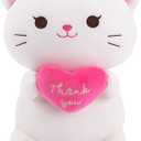 Achwishap Teacher Appereciation Gifts Cat Stuffed Animal-Thank You Cat Plush,14” Cats Plush Toys Birthday Gifts for Kids,Cute Plushies Kitten Stuffed Huggging Pillow,Gratitude Animal Pillow for Adults