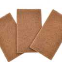 Full Circle Neat Nut Walnut Scour Pads, Pack of 3 Dual-Sided Non-Scratch Dish Scrubbers Made with Plant-Based & Recycled Materials, Durable Kitchen Cleaning Supplies