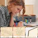 10PCS Large Halloween Unfinished Wood Crafts,Predrilled Wooden Ornaments for Painting,Ghost Witch Bats Designs,Paintable Wood Slices Craft Supplies with Ropes (Autumn)