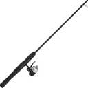 Zebco 33 Micro Trigger Spincast Reel and Fishing Rod Combo, 5-Foot 2-Piece Rod with Comfortable EVA Handle, Quickset Anti-Reverse Fishing Reel with Bite Alert, Silver/Black