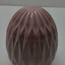 Lavender Ceramic Channel Tufted Egg: Easter Decor (3.5" x 3")