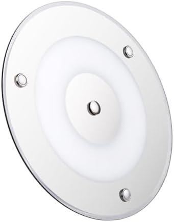 Obeaming 7.3 Inch 12 Volt LED Ceiling Dome Light, 720LM Dimmable Interior Light for RV Boat Camper Van Caravan Truck Motorhome Interior Lighting, Blue Light & Touch Switch(Warm White)