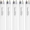 F32T8/865 Fluorescent Light Bulb, 48 Inch, 32 Watts, 6500K Daylight, 2800 Lumens, G13 Bi-Pin Base, 4FT T8 Fluorescent Tube Light Bulbs - 5 Pack