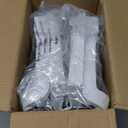 BUNWAG Baby Bathtub, Collapsible Newborn Bathtub for Infant to Toddler with Soft Cushion and Thermometer,Portable Travel Newborn Tub with No-Slip Feet, Baby Shower Gifts, 0-12 Months Baby Bath, Grey