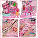 60Pcs Iron on Patches for Girls, Random Pink Assorted Cute Appliques for Clothes, DIY Accessories, Dresses, Hats, Socks, Jeans (Sew On)