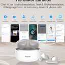 Polypal P1  AI Translator Earbuds for Real-Time Speech & Video, Support 138 Languages, Smart Noise Reduction, 7 Versatile Translation Modes, Comfortable Fit for All-Day Wear, iOS & Android Compatible