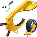 VEVOR Wheel Lock Clamp, 1 Pack Trailer Wheel Lock, Heavy-Duty Anti Theft Tire Lock, Adjustable Tire Boot Lock, Trailer Wheel Locks for RV Trailers, Cars, Trucks, SUVs